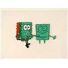 Image 2 : Animation Cel Spongebob Green and Red Paint Original