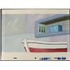 Image 1 : Animation SpongeBob Original Art Boat Background Cel