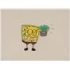 Image 2 : Animation Cel Spongebob Original Holding Green Paint