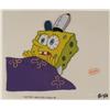 Image 1 : Animation Scared SpongeBob Cel Original Art Nickelodeon
