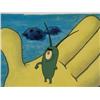 Image 2 : In Hand SpongeBob Original Animation Art Background Cel