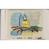 SpongeBob Tongue Out Background Animation Cel Original