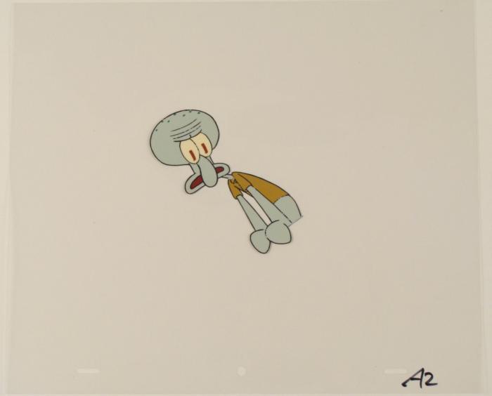 Looking Out Window Cel Spongebob Original Art Animation Looking Out Window Cel Spongebob Original Art Animation