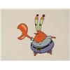 Image 2 : Mr Krabs Original SpongeBob Cel Hand Out Animation Art