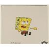 Cel SpongeBob Animation Original Art Gloomy Eyes Sad
