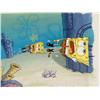 Image 2 : Holding On SpongeBob Cel Original Background Production