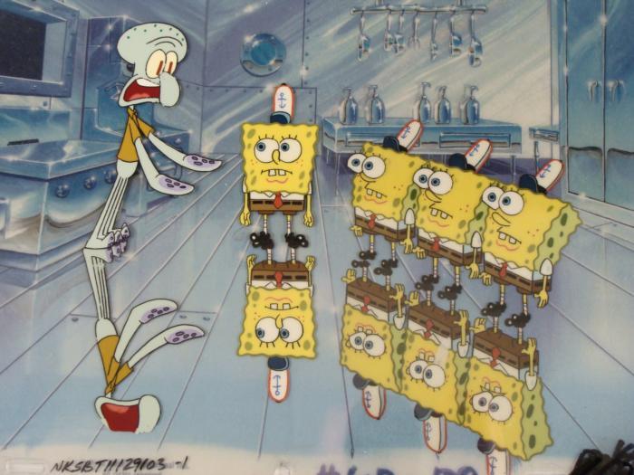 Original The Future SpongeBob Background Animation Cel
