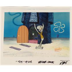 Production Original Cel Ran Out SpongeBob Background