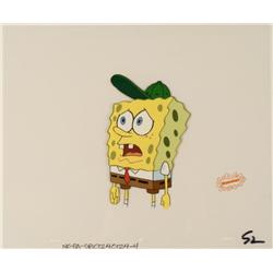 SpongeBob With Green Hat Cel Production Art Original