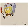 Running With Blower Original SpongeBob Cel Animation