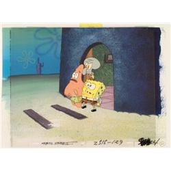 Get Out Original Art SpongeBob Background Animation Cel