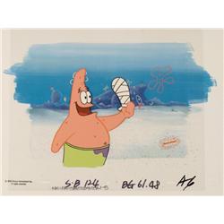 Broke Thumb Animation Original Cel Background SpongeBob