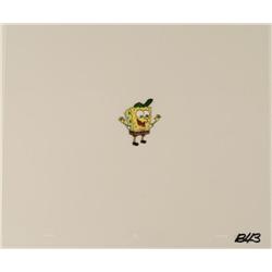 Baseball Cap Original Green Cel Animation Art SpongeBob