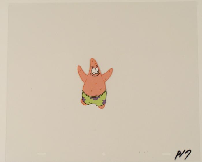 Skipping Patrick Original Cel SpongeBob Art Production