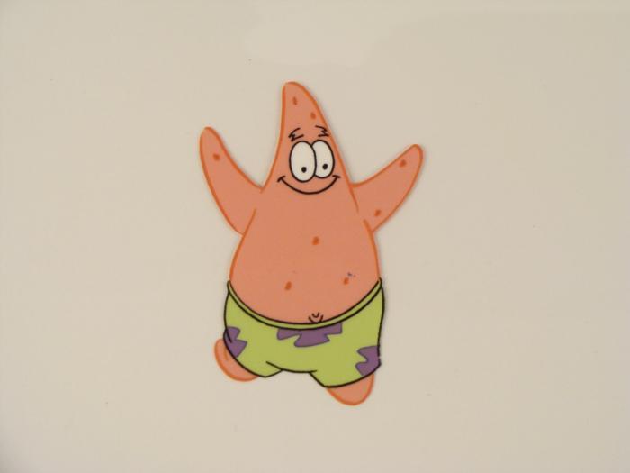 Skipping Patrick Original Cel SpongeBob Art Production