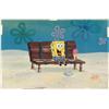 Original SpongeBob Production Art Background Cel Laugh