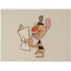 Image 2 : Production Ren and Stimpy Original Cel Scruffy Reading