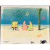Image 1 : Blow Bubble Original Cel Animation Background SpongeBob