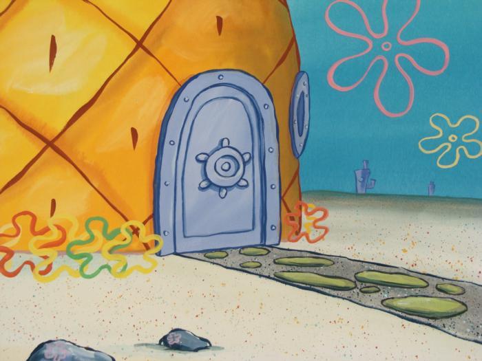 Front Of House Background Original SpongeBob Animation