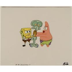 Original Cel Production SpongeBob Smoosh Squidward Art