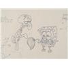 Image 2 : Drawing SpongeBob Mop Squidward Animation Art Original