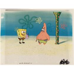 Play Clam Background SpongeBob Original Cel Production