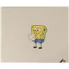 Image 1 : SpongeBob Holding Volleyball Original Animation Cel Art