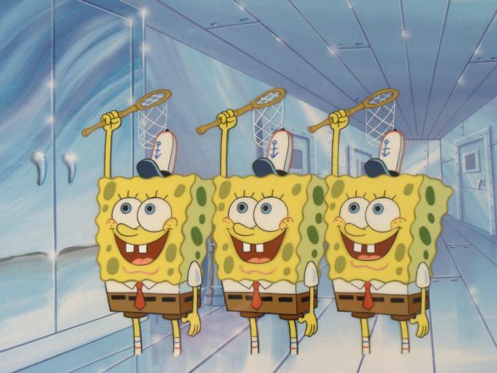SpongeBob The Future Animation Background Cel Original