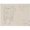 Image 2 : Production Drawing Original Cel SpongeBob Mouth Open