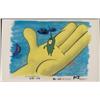 In Hand SpongeBob Original Animation Art Background Cel