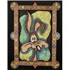 Bob Zeno Wile E Coyote Original Painting-Folk Art Frame