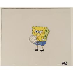 Volleyball SpongeBob Original Cel Production Art Happy