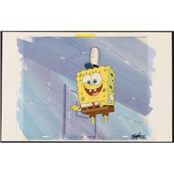 SpongeBob Background Chrome Original Cel Production Art