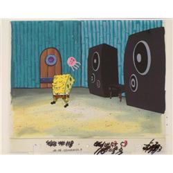 Walk Away Original SpongeBob Cel Background Animation