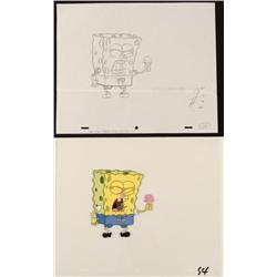 Drawing Cel Original SpongeBob Animation Plankton Mouth