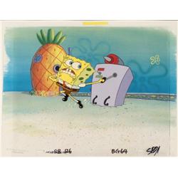 Run Reef Original SpongeBob Animation Cel Bakground Art