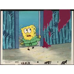 SpongeBob Animation Cel Robe Original Background Art