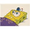 Image 2 : Production Art Cel SpongeBob Red Eyes Sleep Original