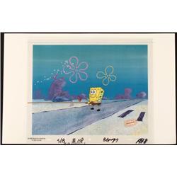 Left Original SpongeBob Jelly Background Cel Production