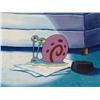Image 2 : Laying On Original Animation Cel Background SpongeBob