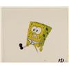 Image 1 : Maniac SpongeBob Cel Animation Cel Art Original Walking