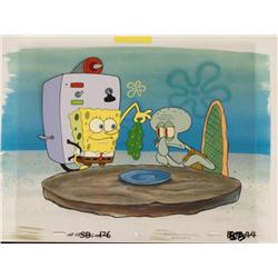 Clean Leaf Background SpongeBob Cel Animation Original