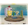 Image 1 : Clean Leaf Background SpongeBob Cel Animation Original