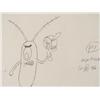 Image 2 : Production Original SpongeBob Drawing Tape Evil Cel Art