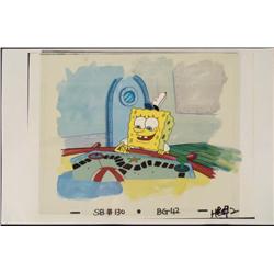 Original Cel SpongeBob Background Game Art Production