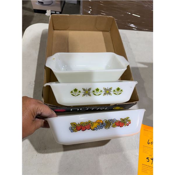 Fire king, baking dishes