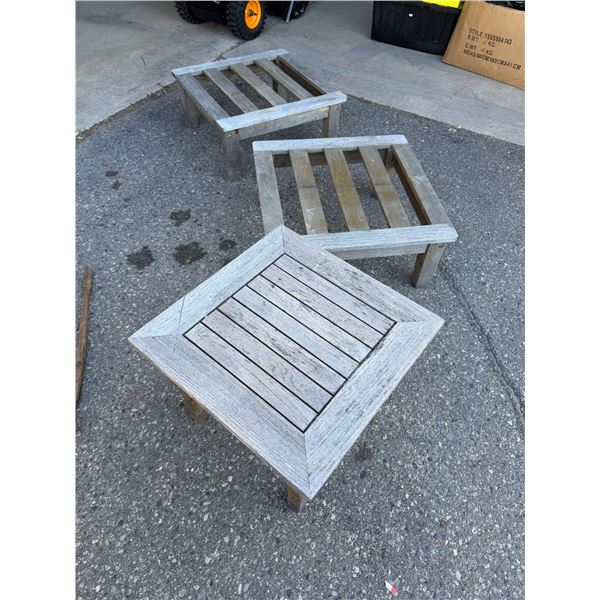 Teak patio items