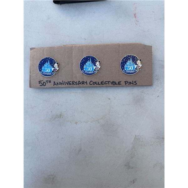 50th anniversary collectible pins Disneyland