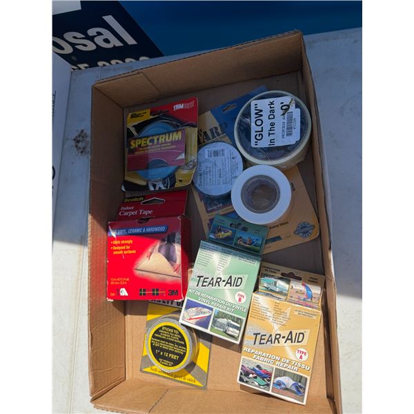 Electric tape, tear aid, Glo, In The Dark, tape, etc.