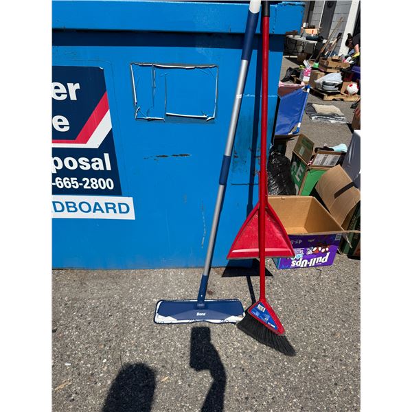 Broom and dustpan and other